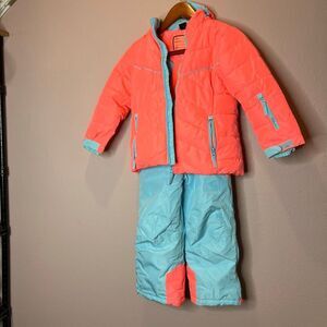 Kiki & Kiko two-piece children's winter snow suit set consisting of an insulated